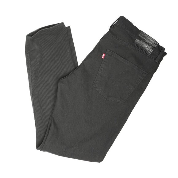 Levi's 522 Men's Slim Taper Fit Jeans Jet Black Denim Stretch Classic Casual 36 - Picture 5 of 13